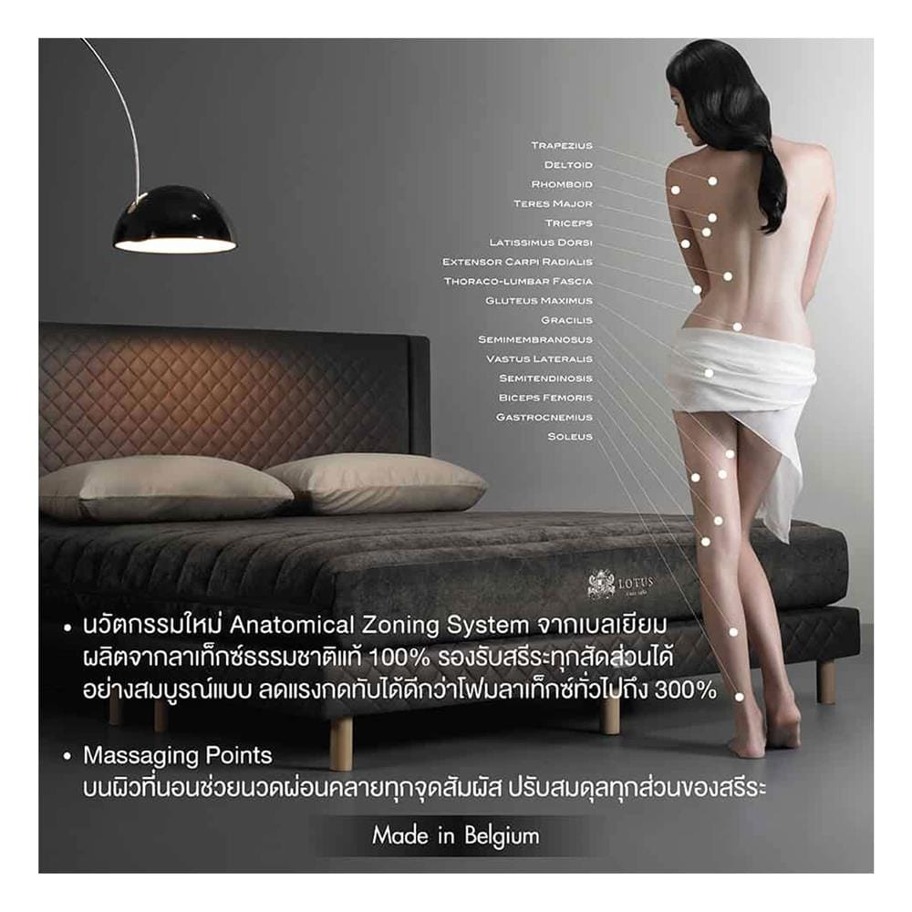 ที่นอนยางพารา 3.5 ฟุต LOTUS รุ่น ROYAL NODIC