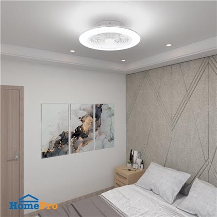 พัดลมไฟเพดาน LED CARINI TRY-NOVA105WH 60 วัตต์ COOLWHITE/DAYLIGHT/WARMWHITE สีขาว 25 นิ้ว_6