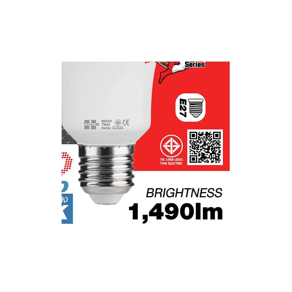 หลอด LED HI-TEK มวยไทย 16 วัตต์ E27 DAYLIGHT