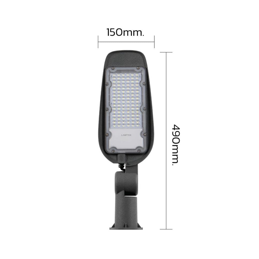 ไฟถนน LED LAMPTAN STREET TANK 50 วัตต์ DAYLIGHT สีเทา