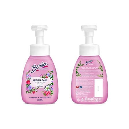 โฟมล้างมือ BE NICE 250ml RASPBERRY & FLORAL_1