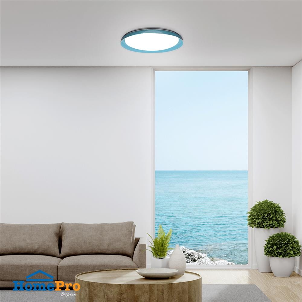 ไฟเพดาน LED CARINI JS119 21 นิ้ว 36 วัตต์ DAYLIGHT สีน้ำเงิน