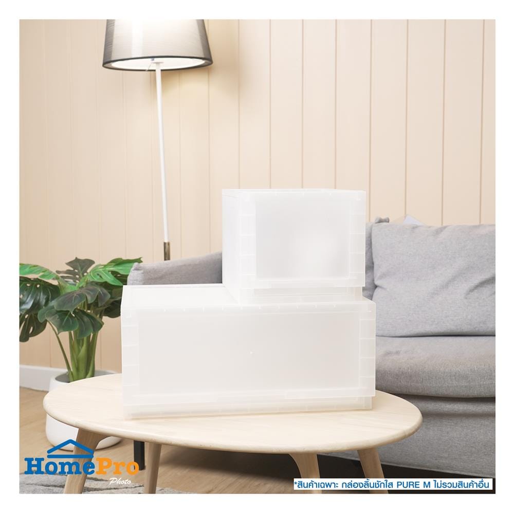 กล่องลิ้นชัก 1 ลิ้นชัก STACKO PURE M 54x39.5x24 ซม. สีใส