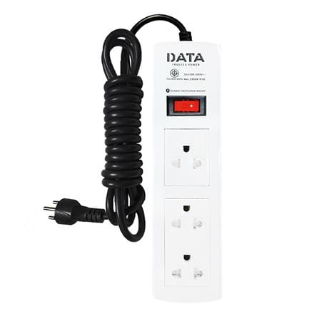 รางปลั๊กไฟ 3ช่อง 1สวิตซ์ DATA PP3616 5 ม. สีขาว_0
