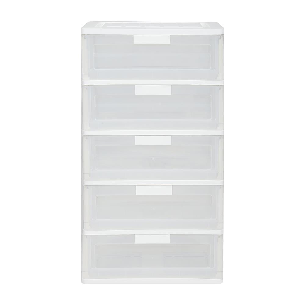 ตู้ลิ้นชัก 5 ชั้น STACKO MAX(L) 58.5x41x109 ซม. สีใส