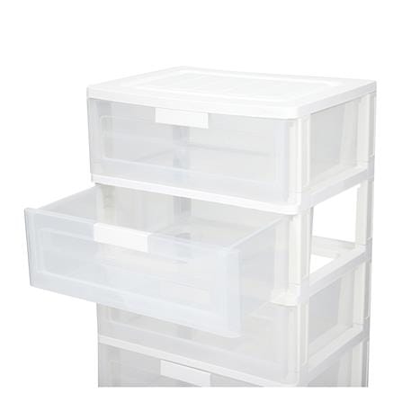ตู้ลิ้นชัก 5 ชั้น STACKO MAX(L) 58.5x41x109 ซม. สีใส_2