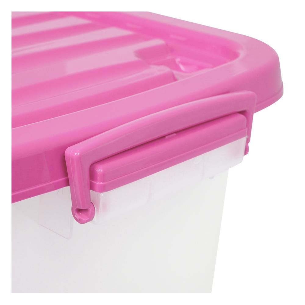 กล่องเก็บของ 43x62x34 ซม. S-60 ลิตร สีชมพู
