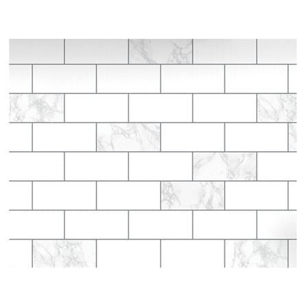 วอลล์สติ๊กเกอร์ DIY STIXMATE BRICK WH 1x3 ม. สีขาว
