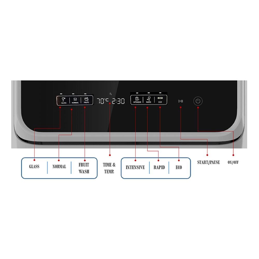 เครื่องล้างจานตั้งโต๊ะ TOSHIBA DWS-22ATH(K)
