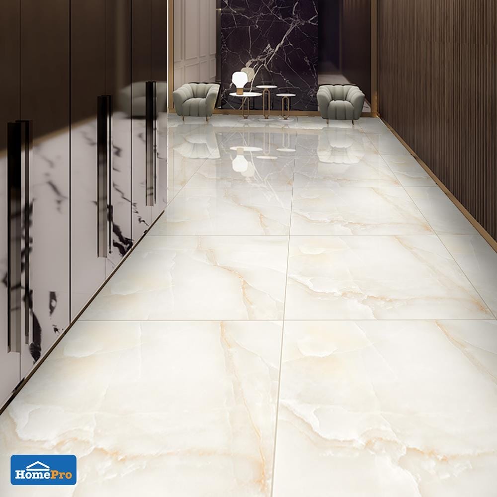กระเบื้องพื้นพอร์ซเลน 60x60 ซม. จีน่า เบจ 1.44M2