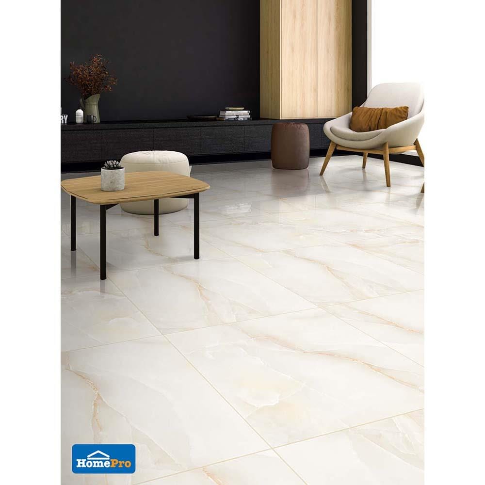 กระเบื้องพื้นพอร์ซเลน 60x60 ซม. จีน่า เบจ 1.44M2
