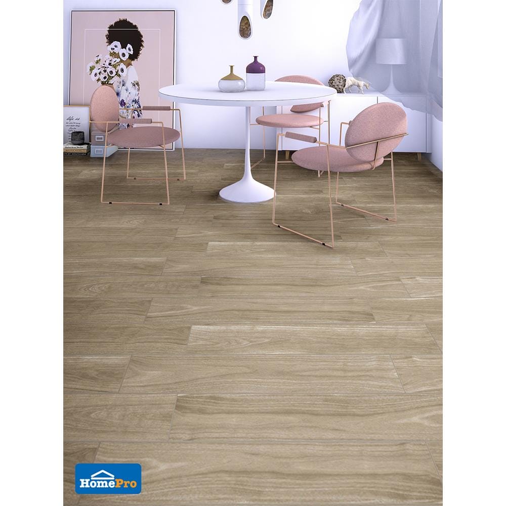 กระเบื้องพื้น 20x120 ซม. เซี่ยงไฮ้ กากีอ่อน A 0.96M2