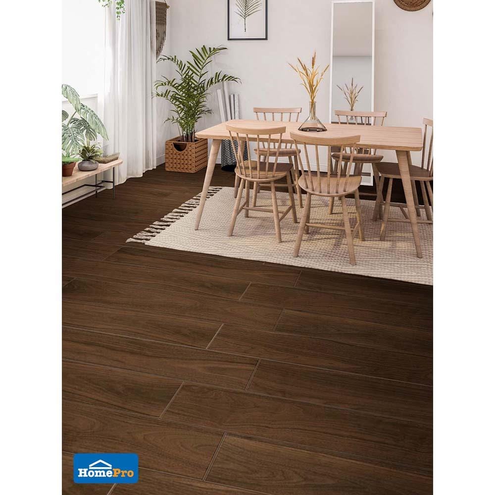 กระเบื้องพื้น 20x120 ซม. ปักกิ่ง น้ำตาล A 0.96M2
