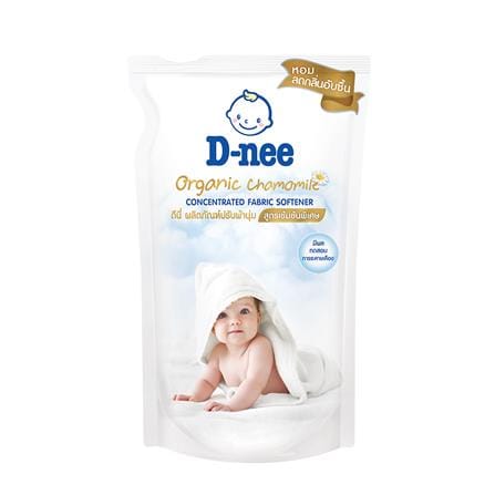 รีฟิลน้ำยาปรับผ้านุ่ม D-NEE ออแกนิค คาโมมายล์ 450 มล. สีขาว_0