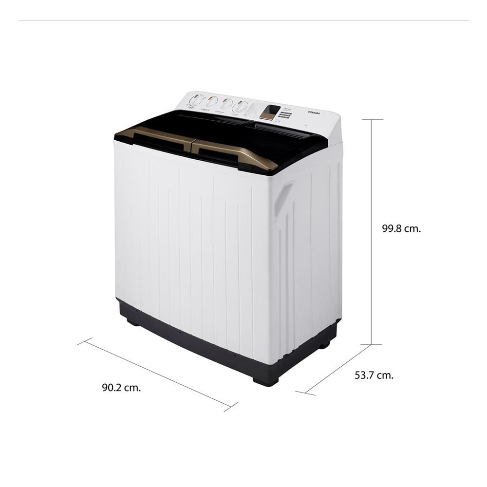 เครื่องซักผ้า 2 ถัง TOSHIBA VH-H140WT 13 กก.
