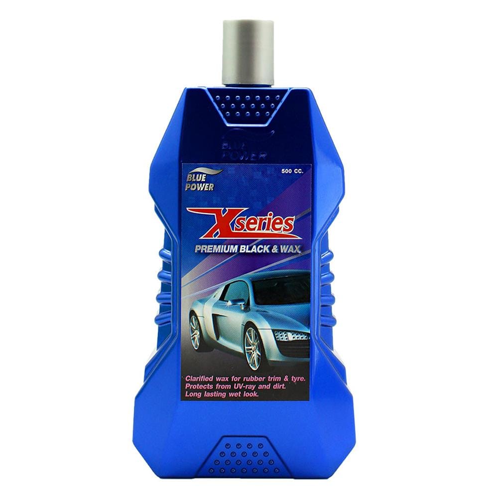 แว็กซ์เหลวใสเคลือบเงายาง BLUEPOWER 500 มิลลิลิตร