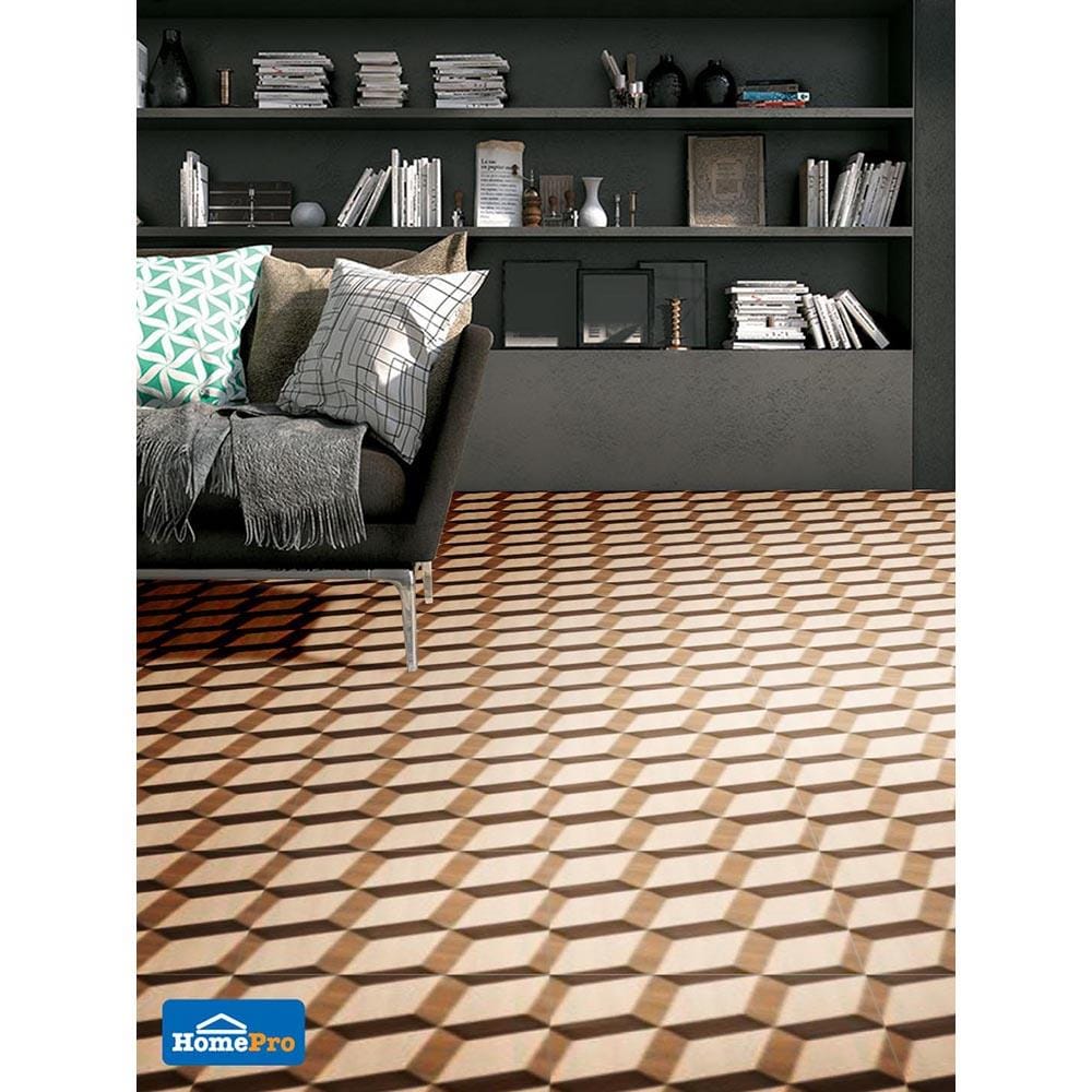 กระเบื้องพื้น 60x60 ซม. CERGRES ลูคัส บราวน์ A 1.44M2