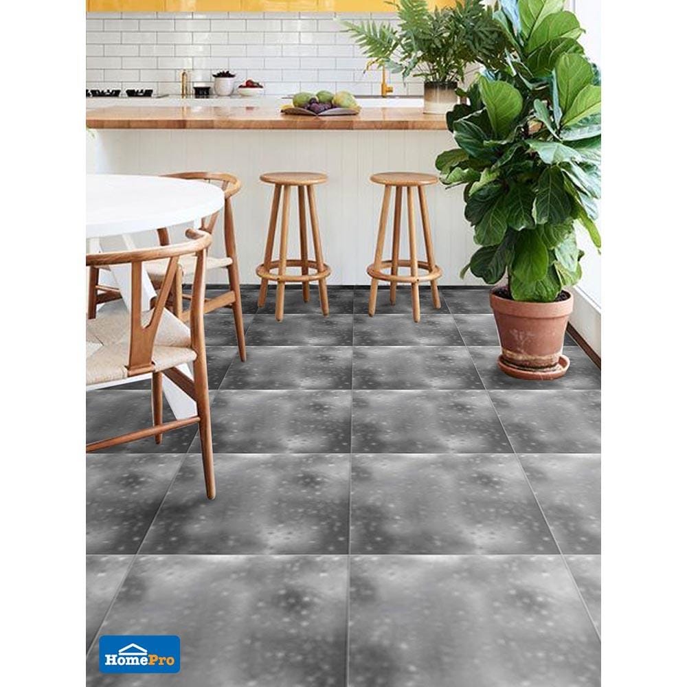 กระเบื้องพื้น 60x60 ซม. DURAGRES เรนนี่ แบล็ค A 1.44M2