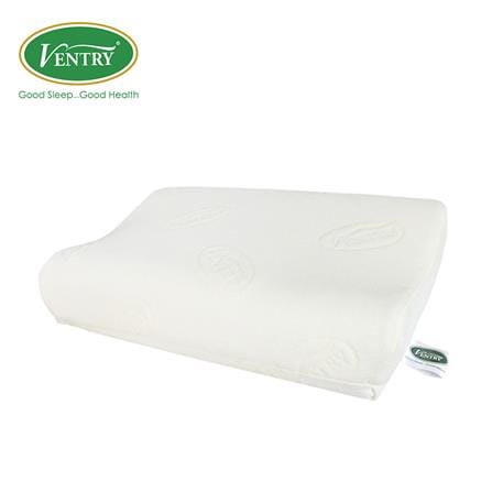 หมอนสุขภาพ ยางพารา VENTRY PRETEEN 35x34x10 ซม. สีขาว