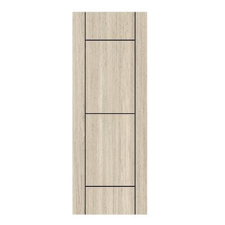 ประตูภายใน UPVC เจาะลูกบิด PARAZZO PUN04 90x220 ซม. สีเทา
