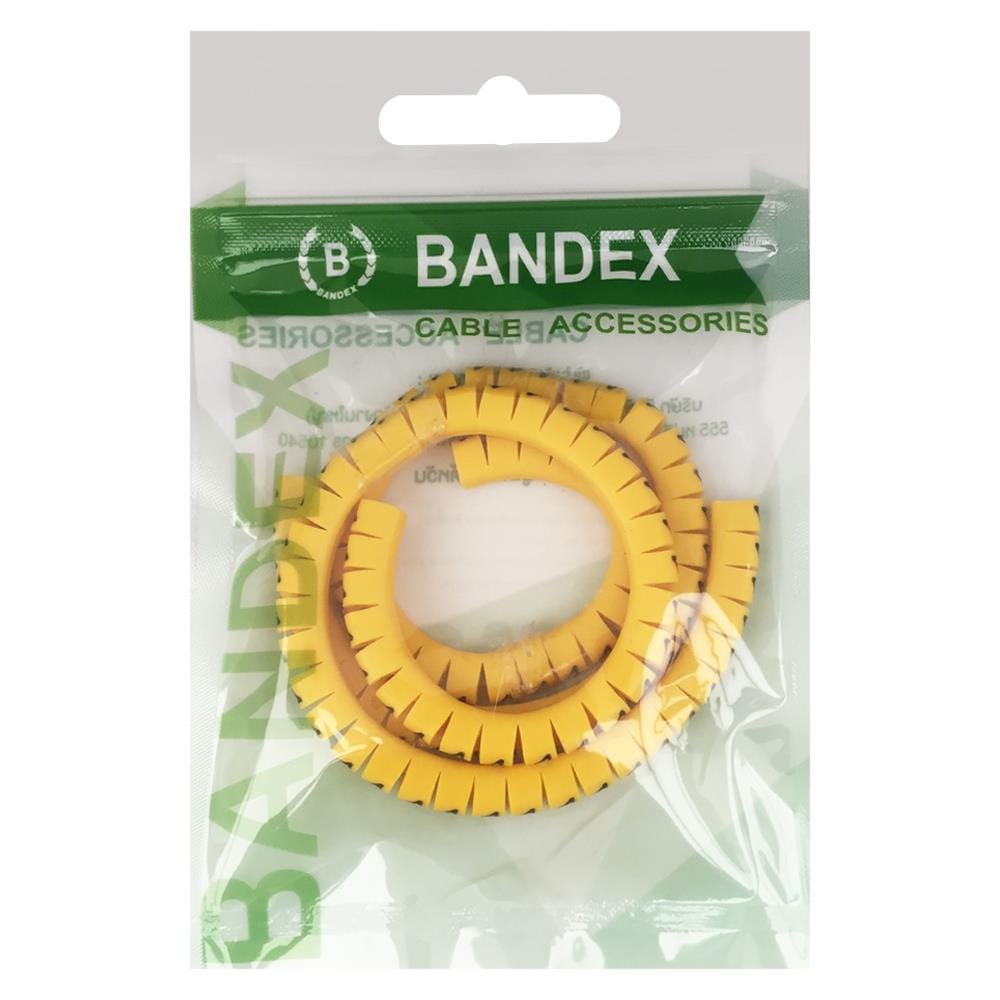เคเบิ้ลมารคเกอร์ BANDEX BM1-4-100-MT เบอร์ 4 สีเหลือง