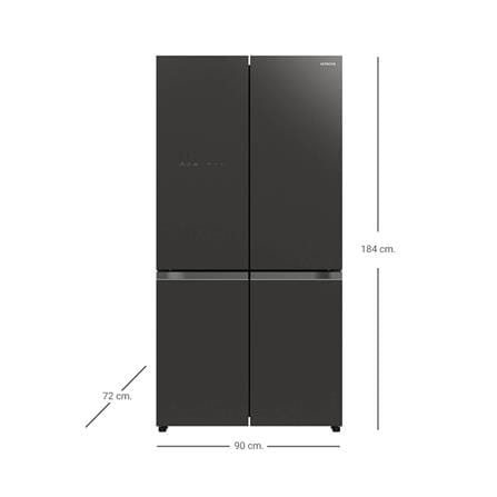 ตู้เย็น MULTI DOOR HITACHI RWB640VF GMG 20.1 คิว กระจกเทา อินเวอร์เตอร์_3