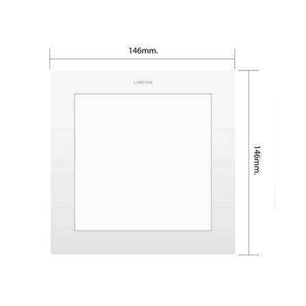 ดาวน์ไลท์ LED LAMPTAN ULTRA SLIM PC 5 นิ้ว 9 วัตต์ DAYLIGHT สีขาว_6
