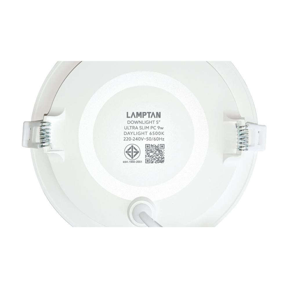 ดาวน์ไลท์ LED LAMPTAN ULTRA SLIM PC 5 นิ้ว 9 วัตต์ DAYLIGHT สีขาว