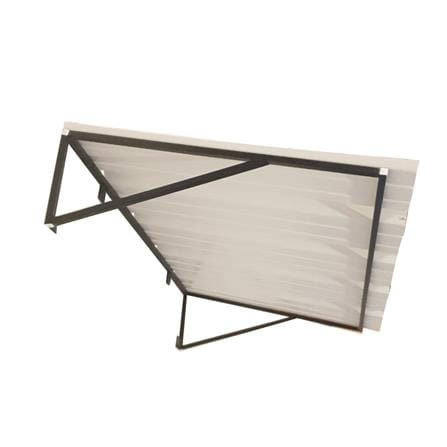 กันสาด UPVC โครงเหล็ก S.D.BRILLIANT 60x100 ซม. สีน้ำตาล_1