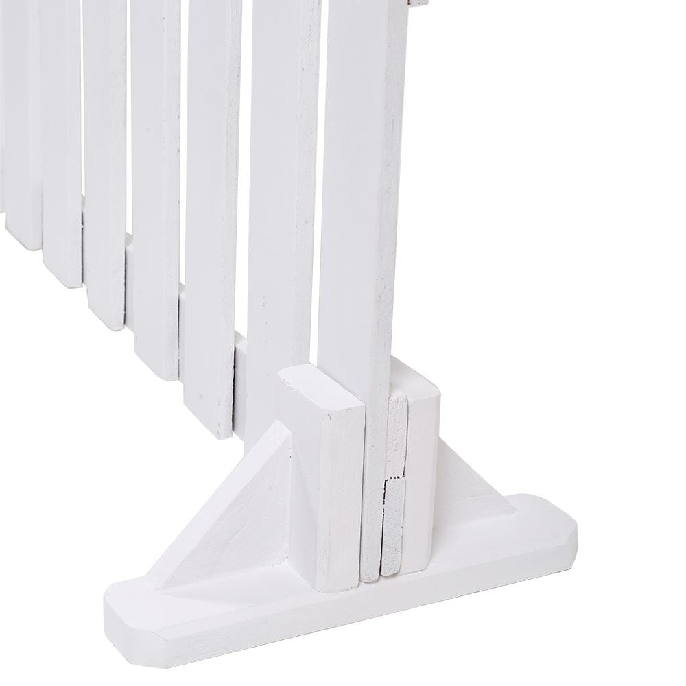 รั้วไม้เต็งตั้งพื้น SPRING 70x35 ซม. สีขาว