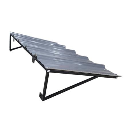 กันสาด UPVC โครงเหล็ก S.D.BRILLIANT 60x100 ซม. สีเทา_2