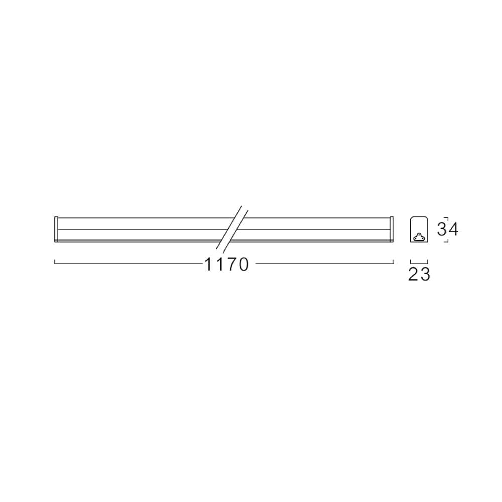 ชุดรางนีออน L&E T5 58-00244 14 วัตต์ DAYLIGHT