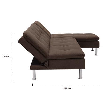 โซฟาเข้ามุม KONCEPT YONO 3 สีน้ำตาล_5
