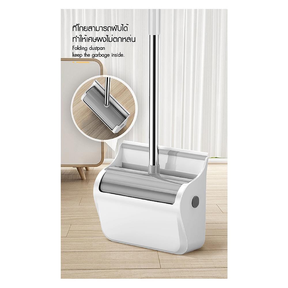 ชุดไม้กวาดพร้อมที่โกยผง ACCO MAGNETIC 10 นิ้วสีขาว