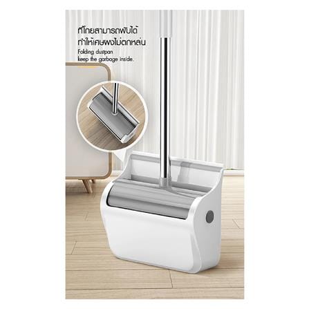 ชุดไม้กวาดพร้อมที่โกยผง ACCO MAGNETIC 10 นิ้วสีขาว_7