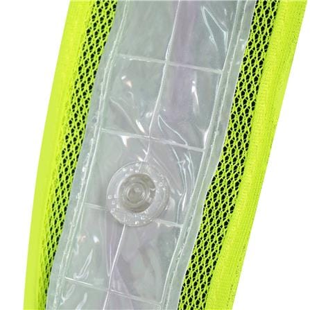 เสื้อกั๊กสะท้อนแสงไฟ LED HS726-4 เขียว_2
