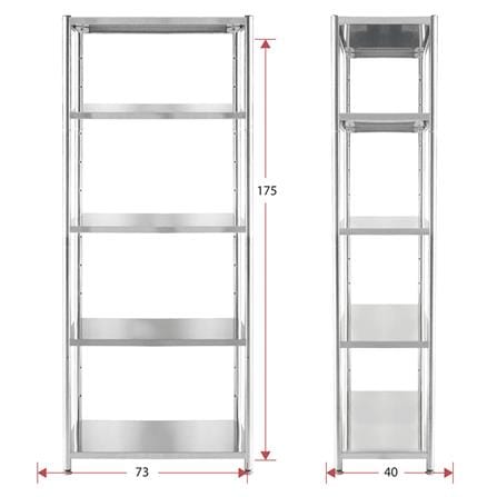 ชั้นวางของ 5 ชั้น QLINE สแตนเลส_6