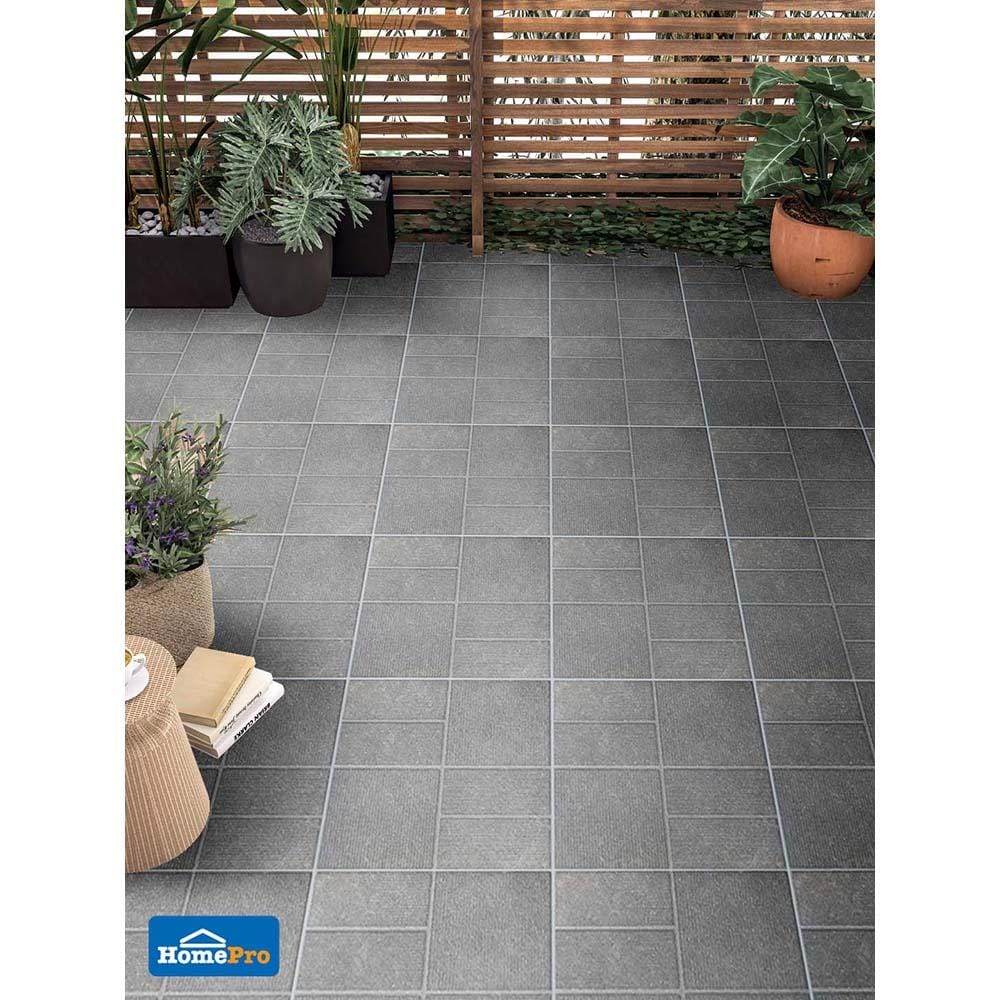 กระเบื้องพื้นพอร์ซเลน  16x16 นิ้ว COTTO คาสซาโน เทาอ่อน PM 0.96M2