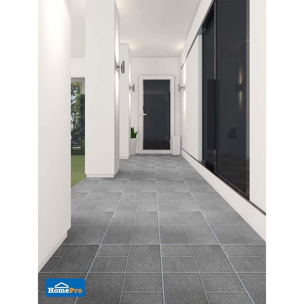 กระเบื้องพื้นพอร์ซเลน  16x16 นิ้ว COTTO คาสซาโน เทาอ่อน PM 0.96M2