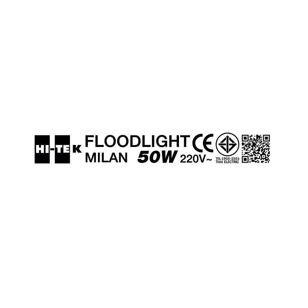 สปอตไลท์ภายนอก LED HI-TEK MILAN 50 วัตต์ DAYLIGHT