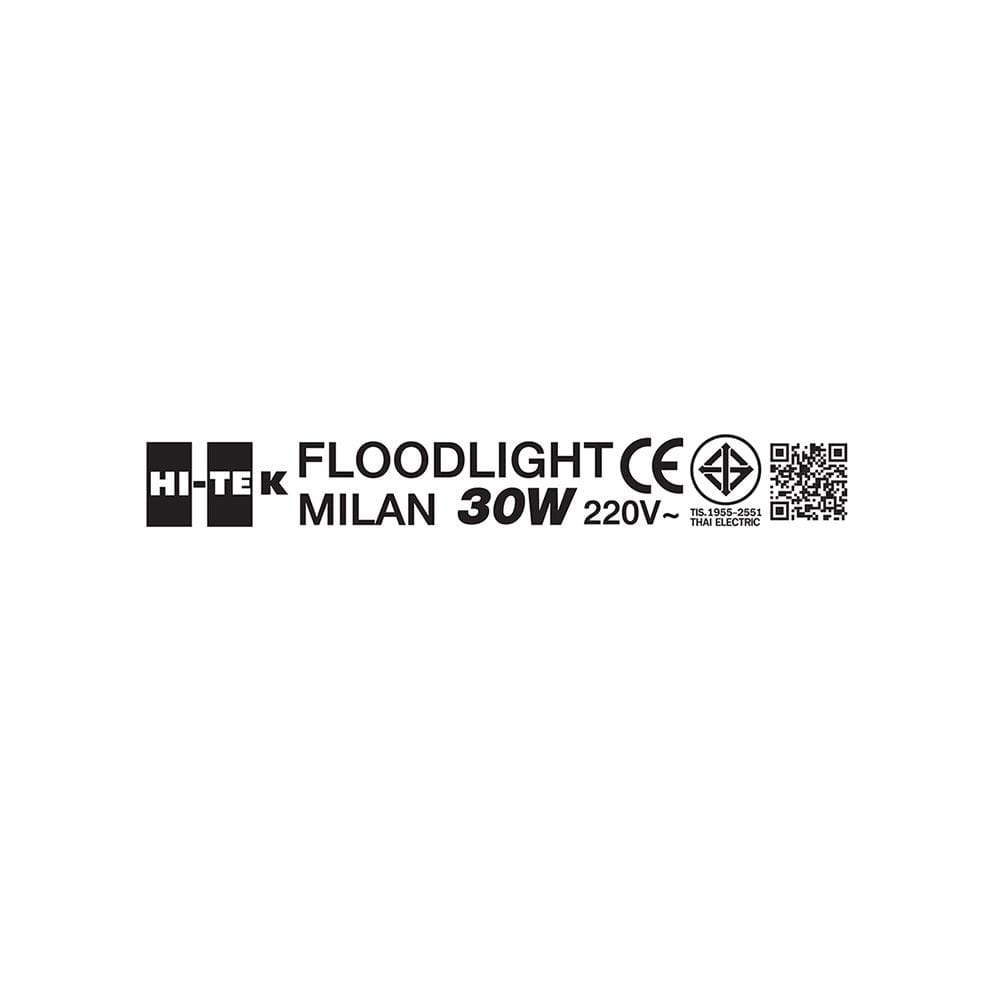 สปอตไลท์ภายนอก LED HI-TEK MILAN 30 วัตต์ DAYLIGHT