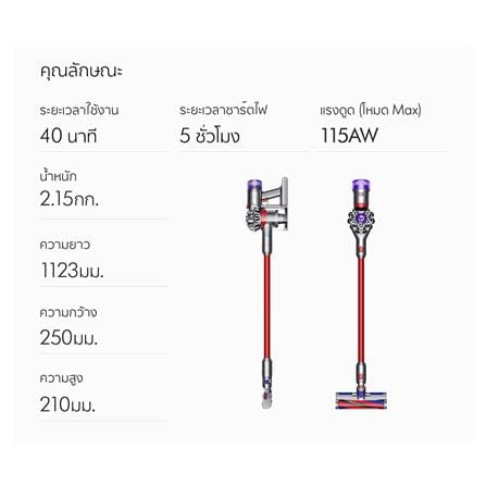 STICK VACUUM CLEANER DYSON SV10(V8) SLIM FLUFFY+_5