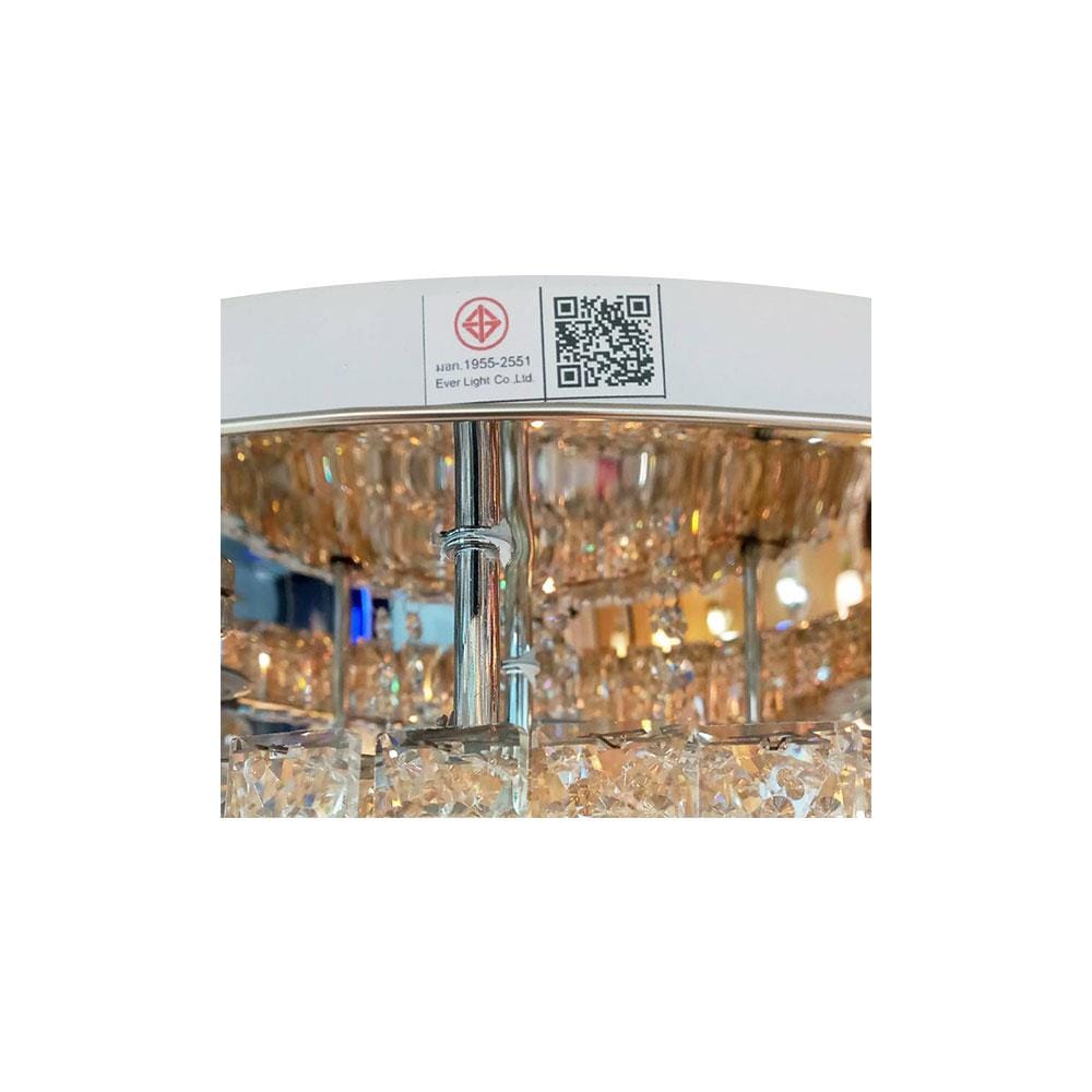 ไฟถาด LED EVL CFC-11039 48 วัตต์ DAYLIGHT/COOL WHITE/WARM WHITE สีเงิน 5+1 หัว