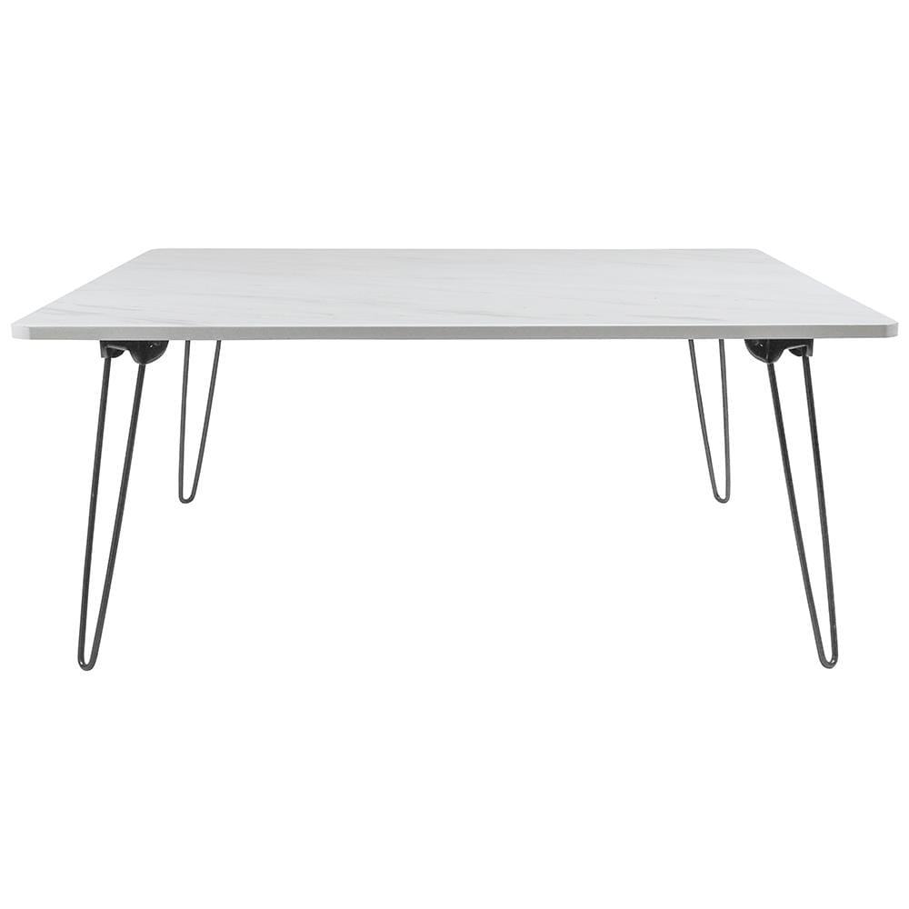 โต๊ะญี่ปุ่นเหลี่ยม FASTTECT MARBLE 80 ซม. ลายหินอ่อนขาว