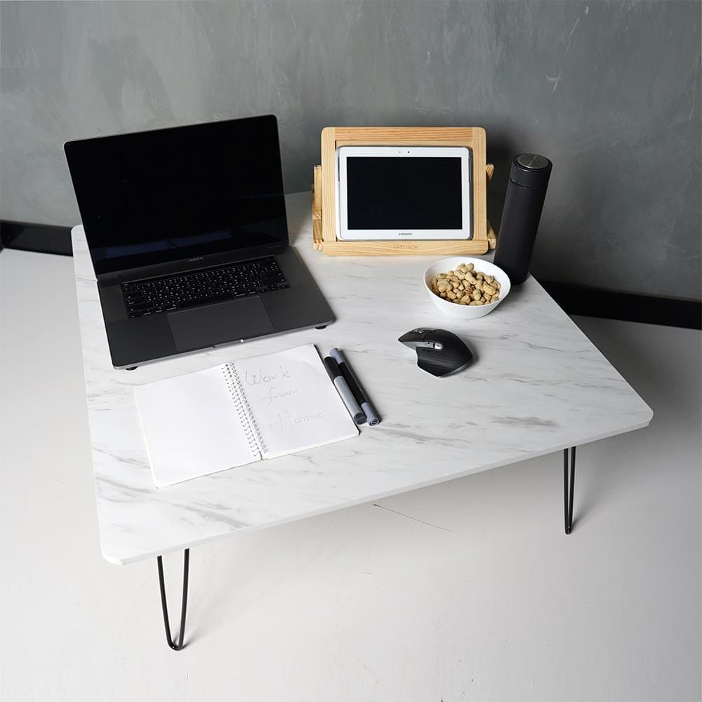 โต๊ะญี่ปุ่นเหลี่ยม FASTTECT MARBLE 80 ซม. ลายหินอ่อนขาว