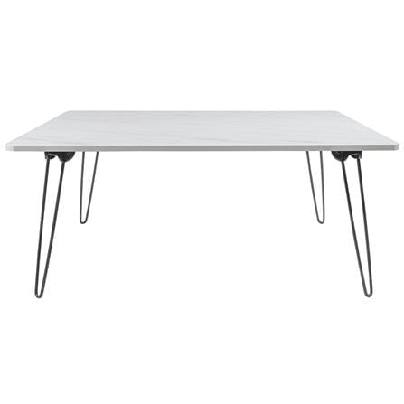 โต๊ะญี่ปุ่นเหลี่ยม FASTTECT MARBLE 80 ซม. ลายหินอ่อนขาว_1