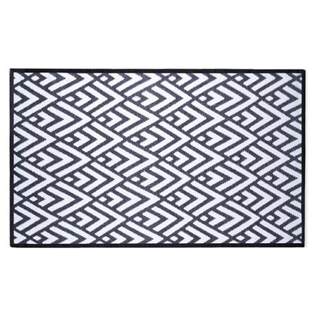เสื่ออเนกประสงค์ PDM BRAND KAIKU 180x270 ซม. สีขาว-ดำ