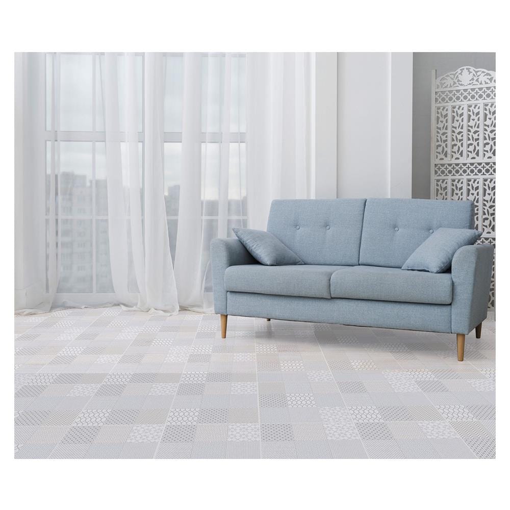 กระเบื้องพื้น 16x16 นิ้ว DURAGRES ลาซา เทา 0.96M2