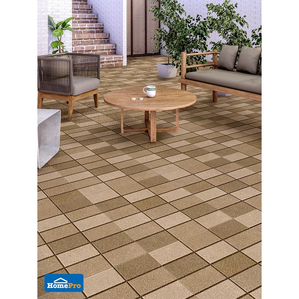 กระเบื้องพื้นพอร์ซเลน  40x40 ซม. CERGRES ลีย่า น้ำตาล A 0.96M2