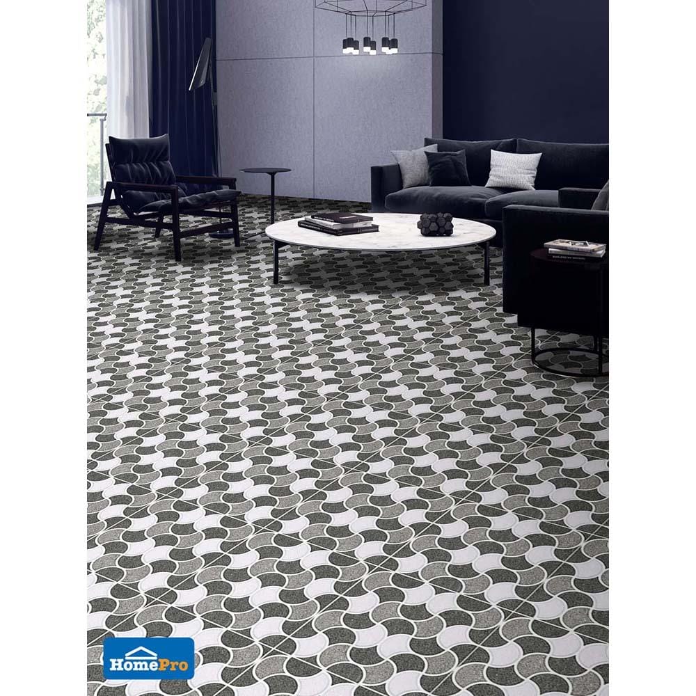 กระเบื้องพื้น 8x8 นิ้ว DURAGRES โดโนแวน เทาเข้ม A 1 ตร.ม.